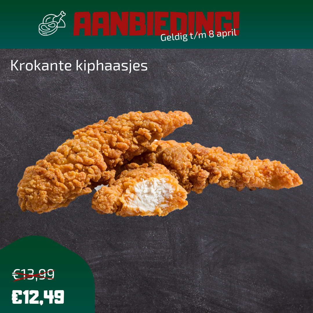 Krokante kiphaasjes (ca. 19 stuks)