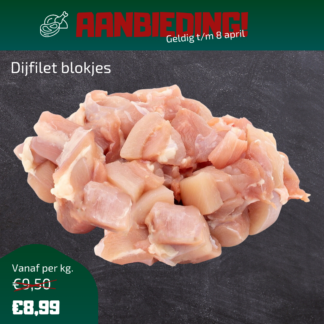 Dijfilet blokjes