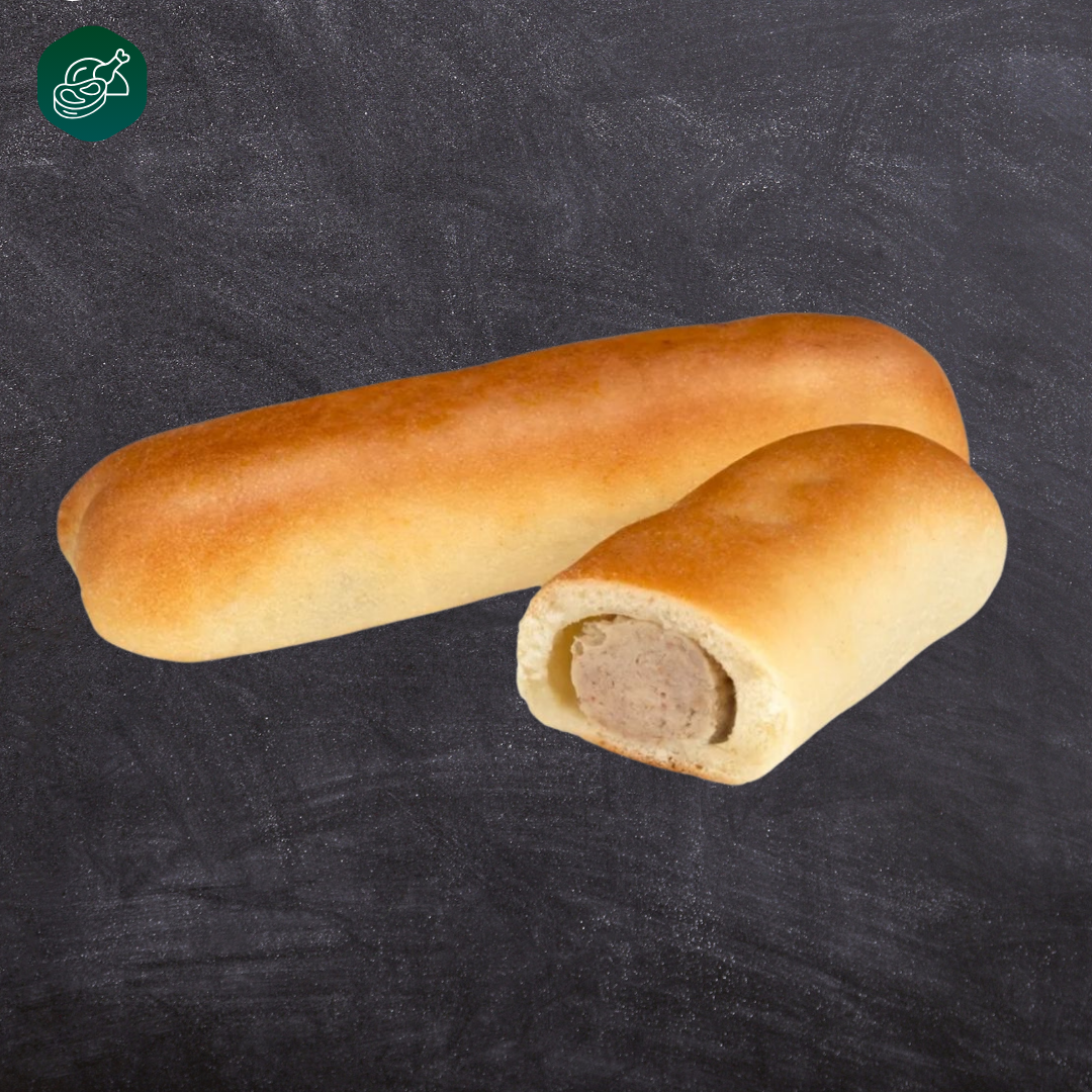 Worstenbroodjes kip 10 stuks.