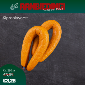 Kiprookworst 250 gr.