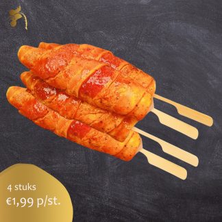 Kip op stok (4 stokjes)